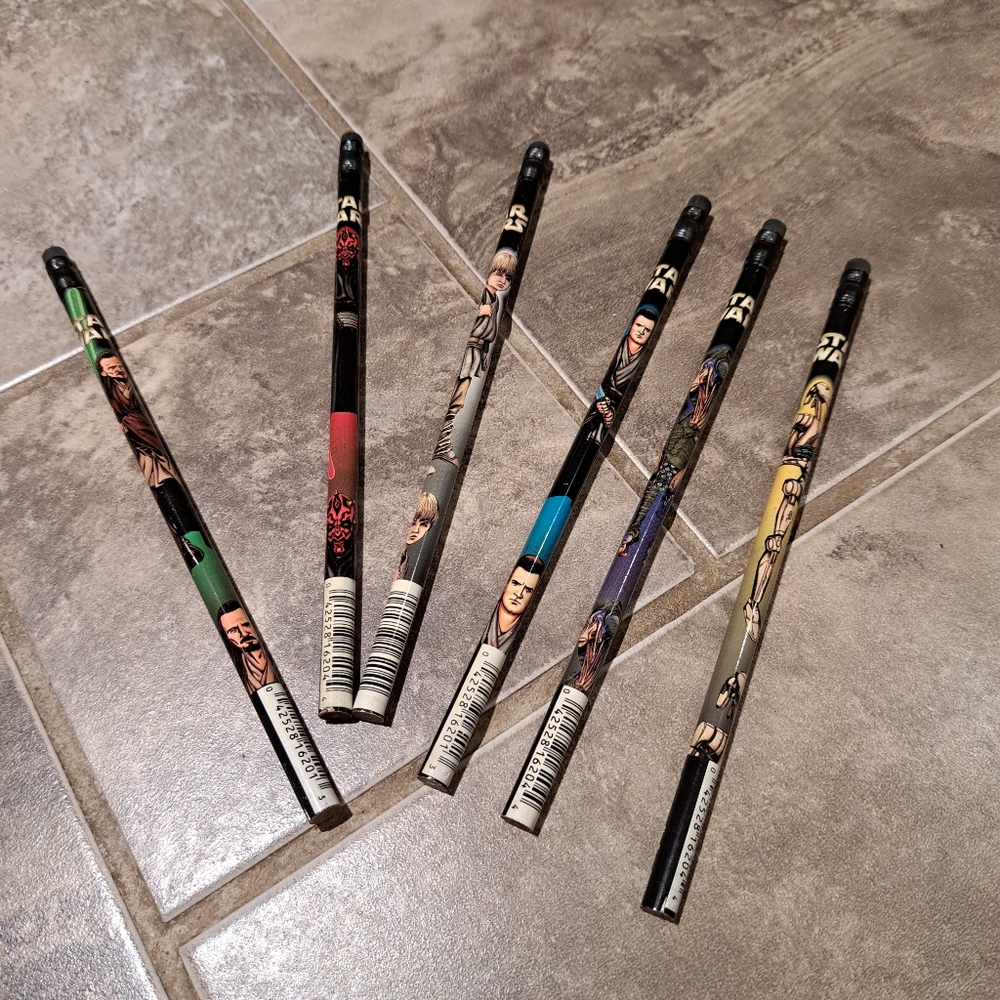 Vintage Star Wars episode 1 pencils